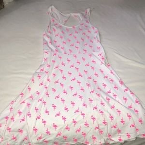 Pink flamingo dress